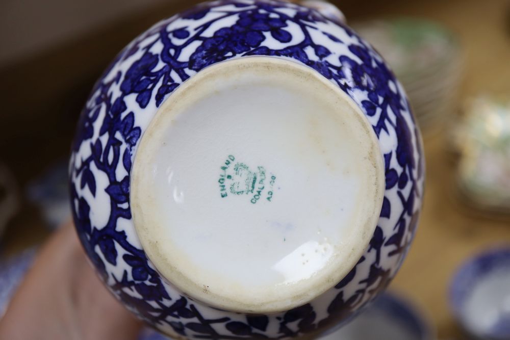 A group of Copeland Spode and other blue and white ceramics